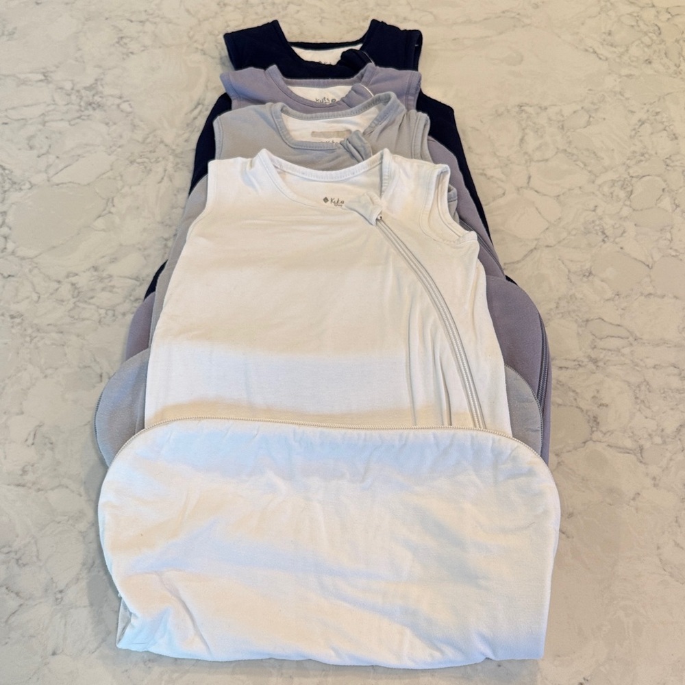 Kyte BABY Sleep Sacks S - White, Gray, Navy, Lavender